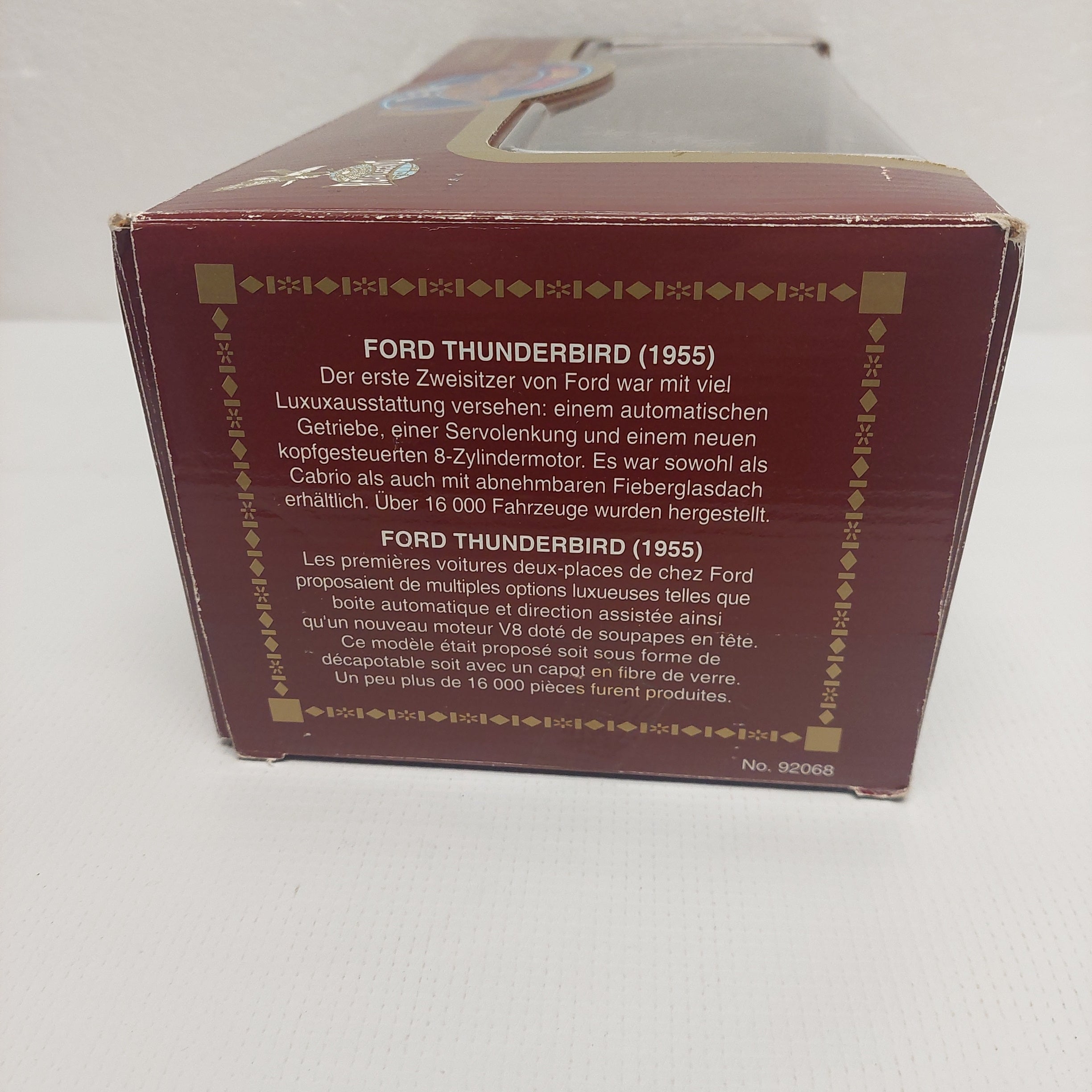 1955 Ford Thunderbird 1:18 Die Cast Metal