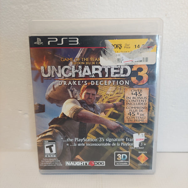PS3 Uncharted 3 Drake's Deception Game Of The Year