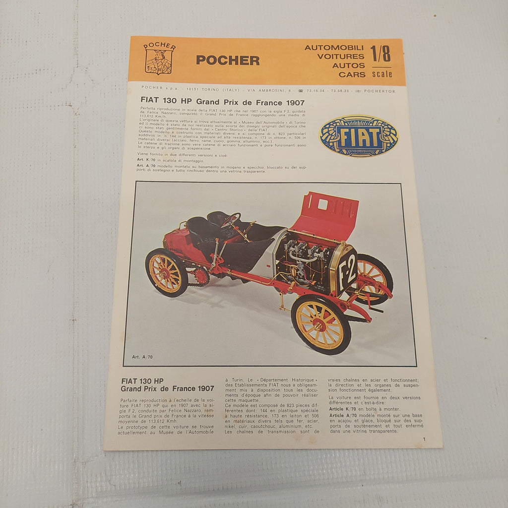 Alfa Romeo 8C 2300 Monza 1931 Model Scale 1/8