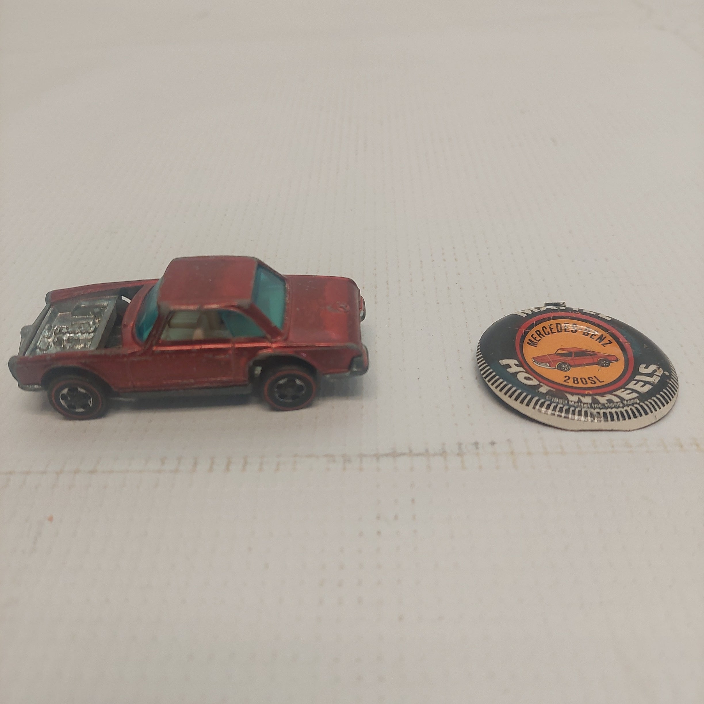 ミニカー HOT WHEELS REDLINE MERCEDES BENZ 280SL 1969 RARE Hot Wheels Redline MERCEDES BENZ 280 Black Roof