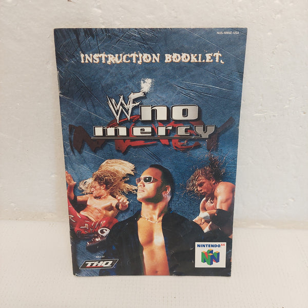 WWF No Mercy Nintendo 64 Manual ONLY