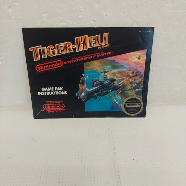 Tiger-Heli NES Manual ONLY