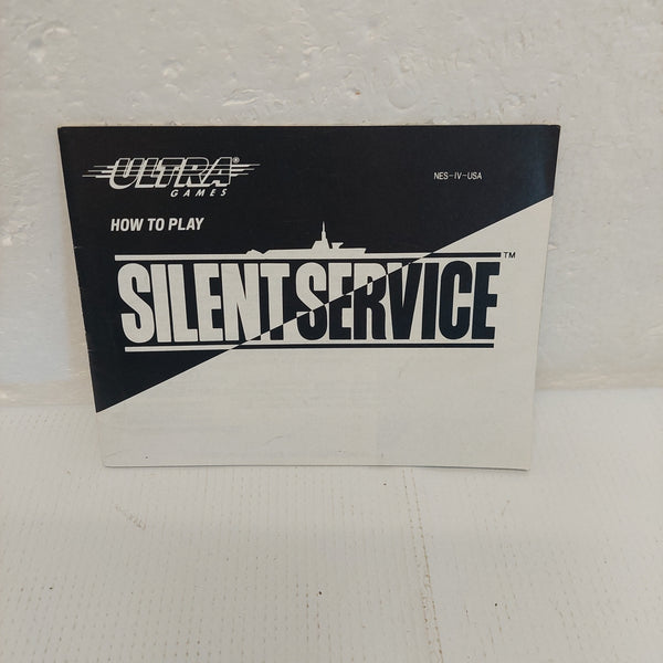 Silent Service NES Manual ONLY