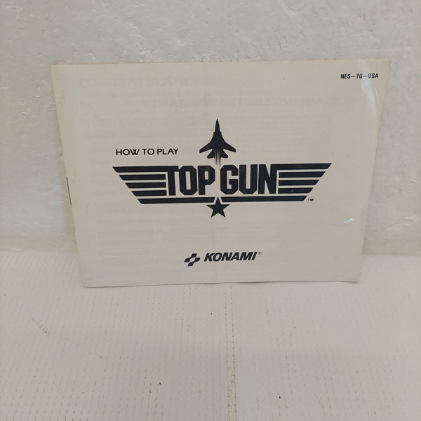Top Gun NES Manual ONLY