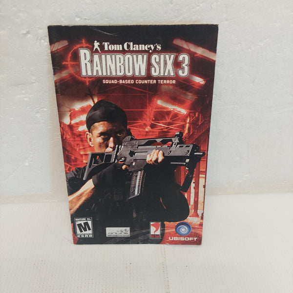 Tom Clancy's Rainbow Six 3 Playstation 2 Manual ONLY