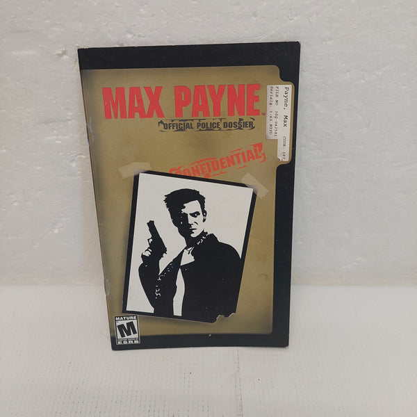 Max Payne Playstation 2 Manual ONLY