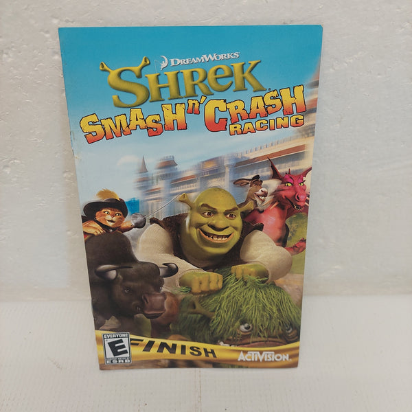 Shrek Smash n' Crash Racing Playstation 2 Manual ONLY