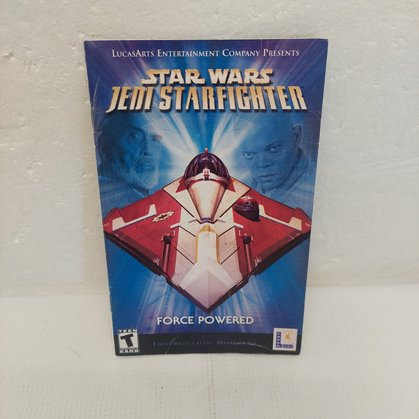 Star Wars Jedi Starfighter Playstation 2 Manual ONLY