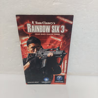 Tom Clancy's Rainbow Six 3 Nintendo GameCube Manual ONLY