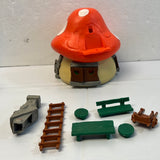 🍄 Vintage Smurfs Mushroom House - Schleich 1978