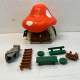 🍄 Vintage Smurfs Mushroom House - Schleich 1978