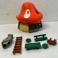 🍄 Vintage Smurfs Mushroom House - Schleich 1978