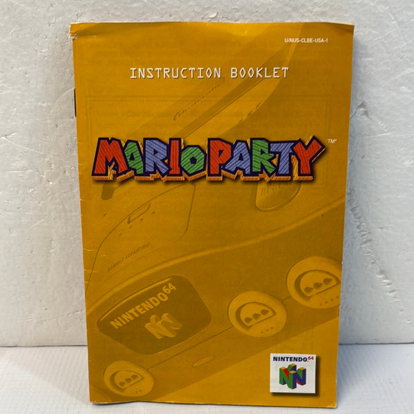 Mario Party 64 Manual ONLY