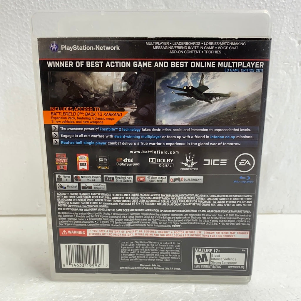 PS3 Battlefield 3 Limited Edition