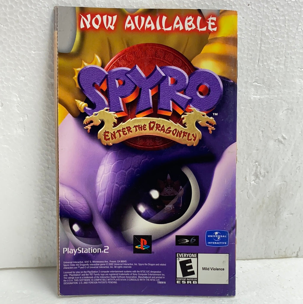 PS2 Crash Nitro Kart Manual ONLY