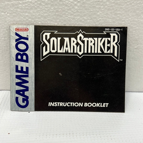 Solar Striker Manual ONLY