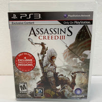 Ps3 Assassin's Creed 3 Game