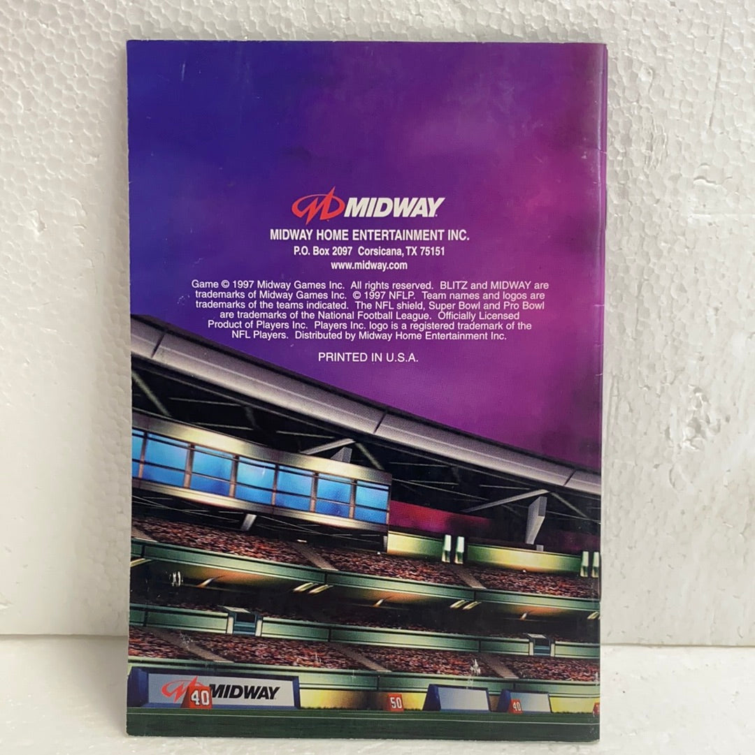 NFL Blitz N64 Manual ONLY