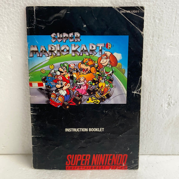 SNES Super Mario Kart Manual ONLY