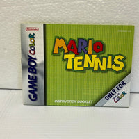 Mario Tennis Manual ONLY
