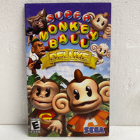 PS2 Super Monkey Ball Deluxe Instruction Manual ONLY
