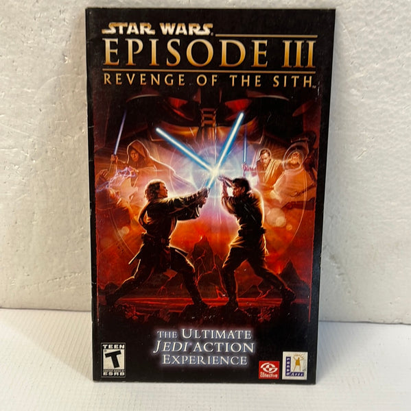 Ps2 Revenge Of The Sith Manual ONLY